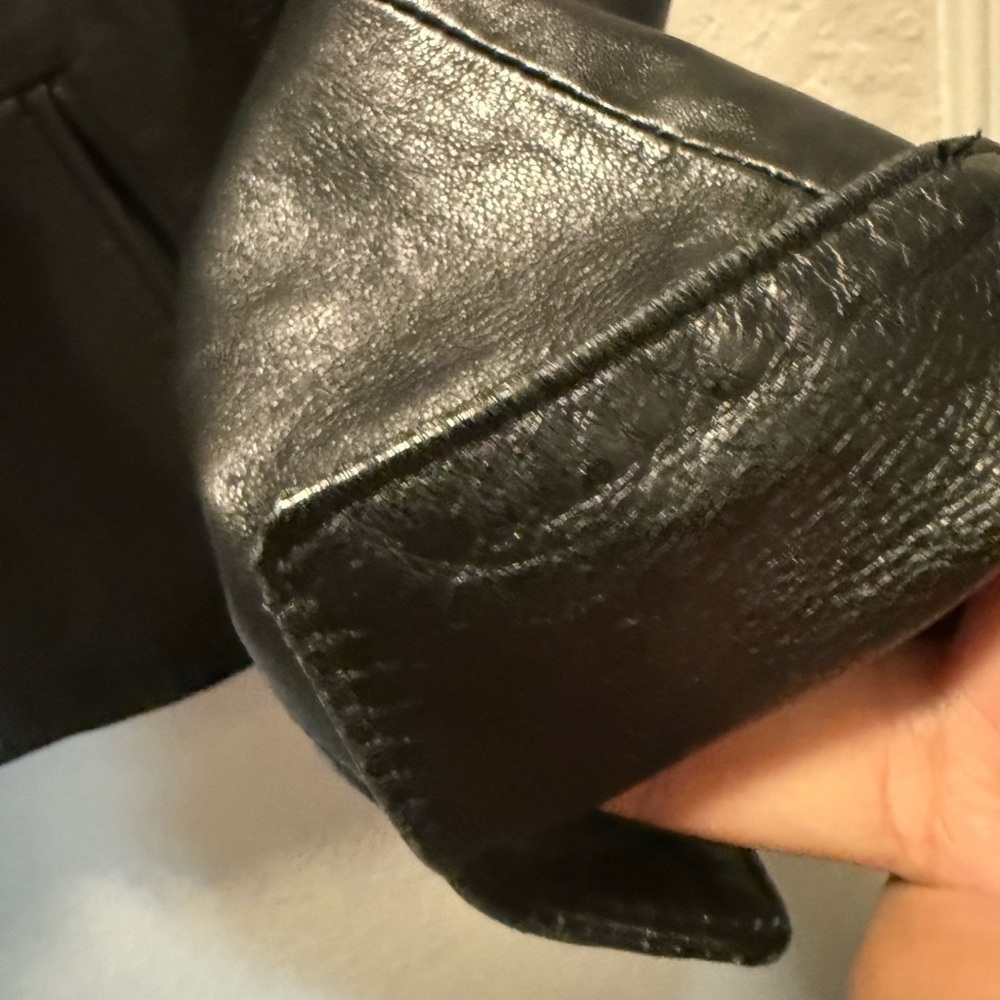 Vera Pelle Classic Black Buttery Soft Leather Jacket for Women Size 42 - Picture 5 of 9